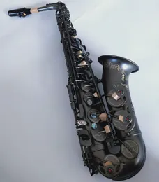 Japão Marca Custom A-991 Instrumento musical Novo e plano saxofone alto níquel preto Sax Gold Professional Frete grátis