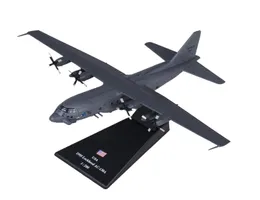 Ny 1200 skala militära modellleksaker AC130 Gunship Groundattack Aircraft Fighter Diecast Metal Plan Model Toy for Boys Toys Y2009484097