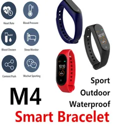 M4 Smartband Tracker de fitness Passometer Passômetro Miband Sport Smart Watch 096 polegada Freqüência cardíaca Pressão arterial para Android ID1151512833