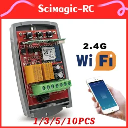 Управление 1/3/5/10PCS Smart Home 2 Channel Wi -Fi Switch, AC/DC 732V 110V 220V Реле модуля, Alexa Voice и RF 433 МГц управление