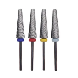 Bits Easy Nail 7.0mm 5 in 1 Bits (Cross Cut) Super Long Flute SerieNail drill bits Remove gel carbide Manicure tool accessories