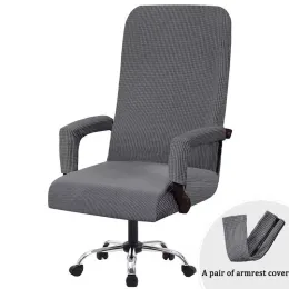 Schroevendraaiers 3pc/set Elastic Office Computer Stol Cover Modern Antidirty Rotating Chair Seat Case avtagbart med armstödskåpor