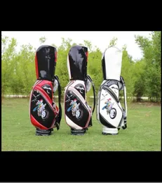 Embrodery Bat Golf Cart Bag Car Golf Club Bag Light Pu Leather Unisex Golf Ball Bag Sports Environmental Protection4350223