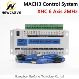 컨트롤러 XHC 6 Axis MK4 MKXIV 4Generation Mach3 Breakout 보드 USB 모션 제어 카드 2MHz 지원 Windows 7,10