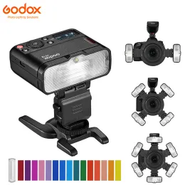 Mount Godox MF12 TTL Macro Flash Light Mini 2.4g Wireless Speedlite + Diffuser Filter Color For DSLR Clox