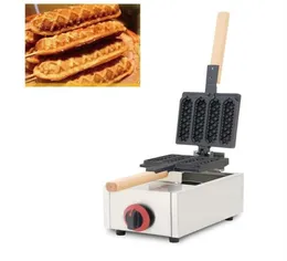 Gas Muffin Dog Machine Rotating Commercial 4pcs Sausage Crispy French Corn dog Waffle Egg Cake Maker Iron Pan Grill203F6858242