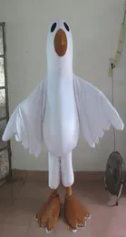 2020 Factory Adult Pigeon Dove White Bird Mascot Costume para adulto usar para 3381519