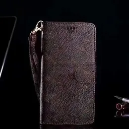Handykoffer iPhone 13 11 Pro Max Designer für 15 14 12 XR XS 8 7 plus Luxus -Leder -Armband Lanyard -Gurt Brieftaschenhalter Taschen Q240408