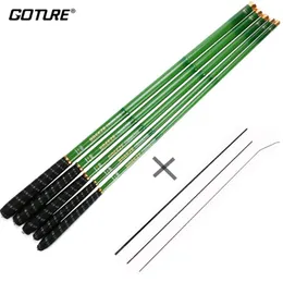 Goture Stream Telescopic Fishing Rod Carbon Fiber Tenkara Fishing Pole Carp Rod 36M 45M 54M 63M 72M3 Spare Top Tips2661357