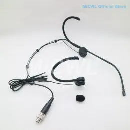 Microfono con sede dei microfoni per Mipro ACT 68T 70T 72T 80T Auricolare auricolare auricolare Mic Beltpack Transmitter Micwl E6i