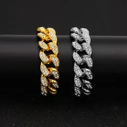 Bracciale a catena in oro grande Mosonite da 20 mm Mosonite, vvs maschile Miami cubano hip hop rap