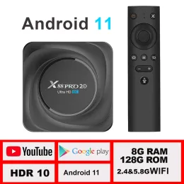 Box X88 Pro 20 TV Box Android 11 8G 128 GB 8K 2021 NOWOŚĆ SMART TV BOX LEMFO 2.4G 5.8G WiFi BT 4.2 Ustaw górne pudełko 11.0