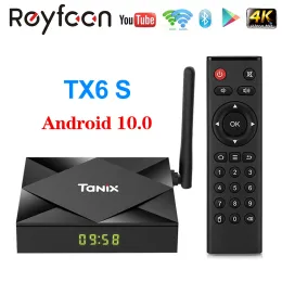 ボックスタニックスTX6S TV BOX ANDROID 10 AllWinner H616 Quad Core 2.4G 5GデュアルWiFi BT 4.0 4K Google Player YouTube Media TVBox 2G 4Gセット