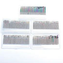 Medicine 30pc Nail Drill Bit Rainbow Milling Cutters Set for Manicure Pedicure Hine Files Gel Removing Burr Nail Art Tools Equitment