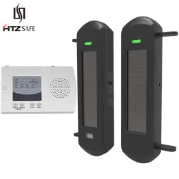 DOORBELLS HTZSAFEソーラービームセンサー私道警報システム800メートルワイヤレスレンジ100メートルセンサーホームセキュリティアラート