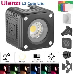 Stand Ulanzi L2 Cute Lite 10m Ip68 Waterproof Mini Led Video Light Underwater Dimmable Led Lamp for Gopro and Dslr Camera