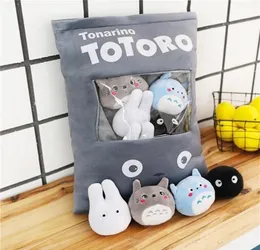 Criatura de canto Totoro Um saco de lanches de travesseiro de lanches Cruzando animais de pelúcia Creative Doll Juguetes Plush Toy Sofá Almofada 20121526585253