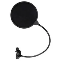 Microphones Universal Professional 13cm 6inch Clamp On Microphone Pop Filter Bilayer Recording Spray Guard Double Mesh Screen Windscreen