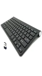 Ultra Slim Mute Russian Keyboard 2 4G Беспроводные мышиные ножницы с USB -адаптером для Win Mac Android TV Box Y0816295S6801369