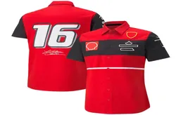 F1 -Shirt 2022 Neuer Teamfahrer T -Shirt Men039s Revers Racing Anzug Freier Sportpolo Shirt3249385