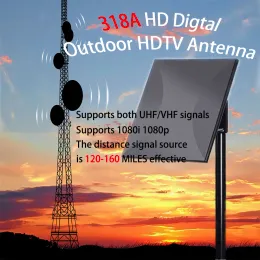 Kutu 318a Açık TV Anten Yönü HDTV Anten Sinyal FM / VHF / UHF Yükseltme Tv Kutusu Antena TV Dijital