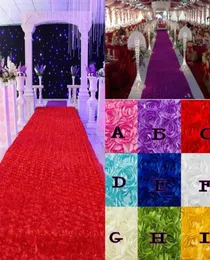 Decorações de mesa de casamento Favortas de casamento 3d Rose Petal Carpet Runner para Supplies de decoração de festa de casamento2140095