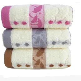 Asciugamano 3pcs/lotto di asciugamani morbidi di lusso universali in cotone 34x75 cm 3 colori Stampa di stampa ombrello bagno