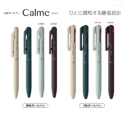 1pc Pentel Calme Mute Press 0.5 Ballpoint Pen Medium Oil 3color 다 기능 일본 문구 학교 학용품