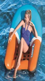 Aufblasbare Schwimmrohre PVC Schwimmbad Strand Wasser Hängematte Sommerluft Liege schwimmende Reihe Schlafkissen Matratzen4239858
