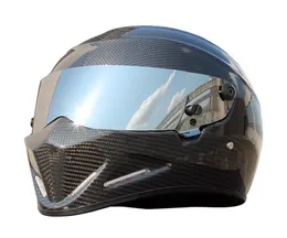 Hełmy motocyklowe pełna twarz włókna węglowego Hełm Profesjonalny wózek wyścigowy kropka Rainbow Visor Motocross Off Road Touring7472923