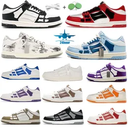 High quality Designer shoes Fashion Shoes Skelet Bones Runner Top Low Skel Skeleton Women Men Luxury Blue Red White Black Green Gray Original 35-46