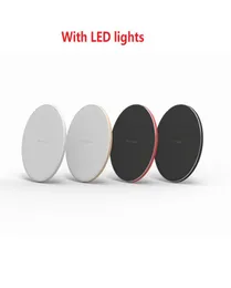 LED Light 10W電話のための高速ワイヤレス充電器11 Pro XS Max XR X 8 Plus Samsung S10 S9 S8 S7 EDGE NOTE 10 USB QI充電パッド4593479