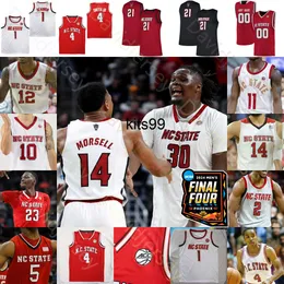 2024 Final Four 4 Patch Jersey NC State Wolfpack Basketball NCAA College DJ Horne DJ Burns Jr. Casey Morsell Jayden Taylor Mohamed Diarra Michael Oconnell Youth