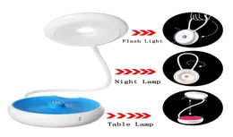 조정 가능한 테이블 연구 나이트 라이트 유연한 터치 침대 옆 끈 LED 독서 책상 램프 편안