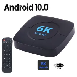 Box Android 10.0 TV Box 6K Voice Assistant 3D 4K 1080P Video TV -mottagare WiFi 2.4G 5.8G TVBox Set Top Box Media Player Mycket Fast Box