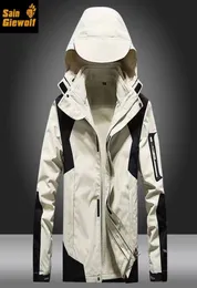 MEN039S Ceketler Erkekler ve Kadınlar039S Üçinon Çıkarılabilir Twopiece Rüzgar Geçirmez Su Geçirmez Kalınlaştırılmış Dağcılık Giysileri A4873233