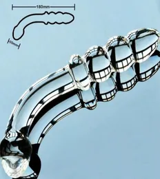 Pyrex Glass Dildo Crystal Beads Buct Plug Plug Prostate Massager Sex Toys для женщин9036131