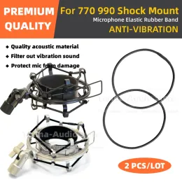 الملحقات لـ MXL 770 770X 990 CE90V x Microphone Shock Mount مرنة حزام شريط الميكروفون حامل الحبل الحبل الحبل