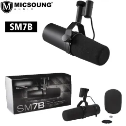 Mikrofoner Shure SM7B Vocal Dynamic Microphone For Broadcast Podcast Recording XLR Studio Mic for Music Tal Widerange Frequency