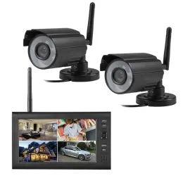 System Smartyiba 4CH DVR CCTV System 7 -дюймовый комплект камеры NVR SET SEGE 720P Система камеры домашней безопасности.