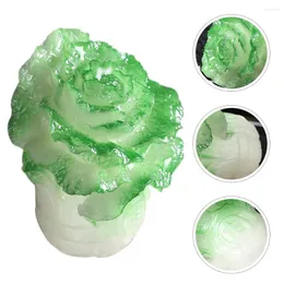 Teaware Sets Cabbage Fortune Ornaments Desktop Decor Tea Table Adornment Pet Delicate Drinking Plaything Shaped