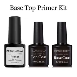 Three-Piece Manicure Nail Primer tätning torkmedel Set baslimtätningskonstgel