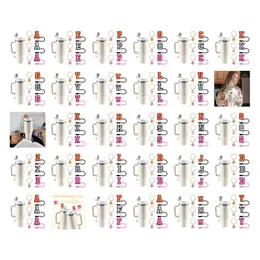 Andra dricker -bokstäver charm Tillbehör för 40oz kopp initialnamn ID Personligt handtag Tumbler Wll2204 Drop Delivery Home Garden OTCW1