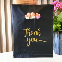 검은 색 감사 선물 가방 생일 처녀 파티 파티 결혼 선물 포장 비닐 가방 장식 소규모 비즈니스 용품