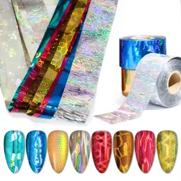 Garrafas 120m Shinning Misture Beauty Transfer Dicas de adesivo artesanato Diy Padrão holográfico de flor As unhas de transferência de pregos Decorações de arte