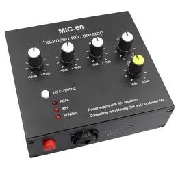 Mikrofone -Kondensatormikrofonverstärker -Musik -Audioverstärker MIC60 mit 48 -V -Phantomleistung