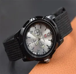 Gemius Army Mens Watches 남성 패브릭 밴드 나이트 시계 스포츠 캔버스 gemius 군대 시계 선물 8423694