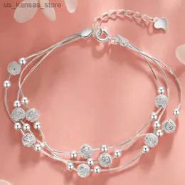Очарование браслетов 925 Серебряные браслеты для женщин Корейские красивые звезды браслет для дизайна моды Свадебные украшения праздничные подарки24040pwg3