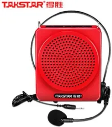 Megaphone Takstar E180Mミニポータブルデジタルマルチメディア音声アンプは、有線マイクで充電できます