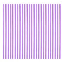 Disposable Cups Straws 200pcs Drinking Straight Party For Wedding Birthday Favors 26cm Purple